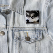 Alaskischer Malamute Button (Beispiel)