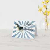 Alaskischer Malamute-Geburtstags-Karte Karte (Gelbe Blume)