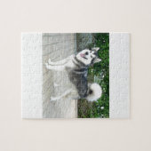 Alaskischer Malamute-Hündchen Puzzle (Horizontal)