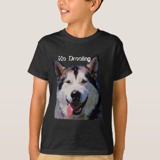 Alaskischer Malamute-Jungen-T - Shirt "kein