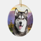 Alaskischer Malamute Keramikornament (Rechts)