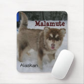 Alaskischer Malamute-Mausunterlage Mousepad (Mit Mouse)