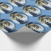 Alaskischer Malamute-Packpapier Geschenkpapier (Ecke)