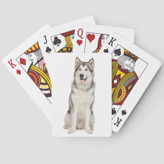 Alaskischer Malamute-Spielkarten Spielkarten (Rückseite)
