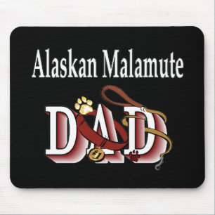 Alaskischer Malamute-Vater-Geschenke Mousepad