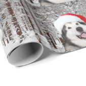Alaskischer Malamute-Weihnachten Geschenkpapier (Rolleneckpunkt)