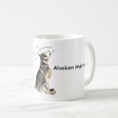 Alaskischer Malamute, wie? Merken Sie hallo Kaffeetasse (VorderseiteRechts)