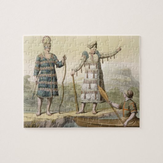 Alaskischer Mann und Frau (Farbstich) Puzzle (Horizontal)