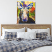 Alaskischer Mr. Moosey Elch Leinwanddruck (Insitu (Schlafzimmer))