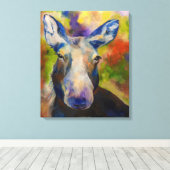Alaskischer Mr. Moosey Elch Leinwanddruck (Insitu (Holzboden))