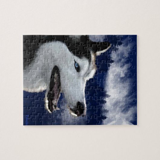 Alaskischer Schlittenhund Puzzle (Horizontal)