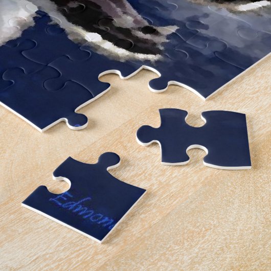 Alaskischer Schlittenhund Puzzle (Seite)