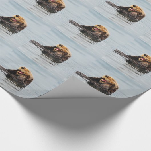 Alaskischer Seeotter Geschenkpapier (Ecke)
