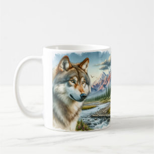 Alaskischer Timberwolf  Kaffeetasse