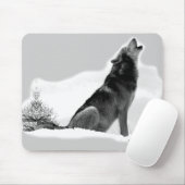 Alaskischer Timberwolf Mousepad (Mit Mouse)