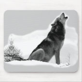 Alaskischer Timberwolf Mousepad (Vorne)