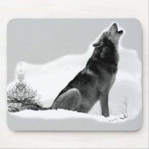 Alaskischer Timberwolf Mousepad