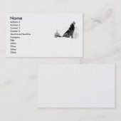 Alaskischer Timberwolf Visitenkarte (Vorne/Hinten)