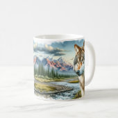 Alaskischer Waldwolf  Kaffeetasse (VorderseiteRechts)
