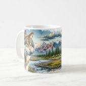 Alaskischer Waldwolf  Kaffeetasse (Vorderseite Links)