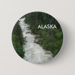 Alaskischer Wasserfall Button