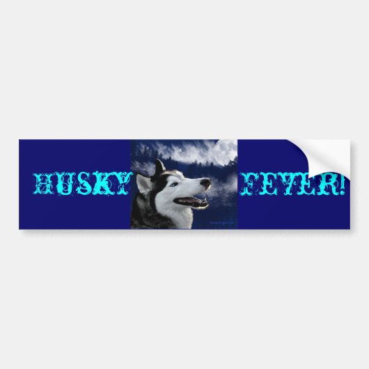 Alaskisches Huskys Autoaufkleber (Vorne)