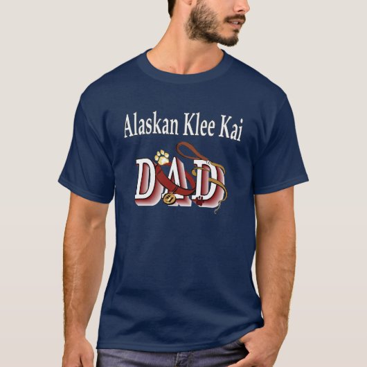 Alaskisches Klee Kai Vater-Kleid T-Shirt (Vorderseite)
