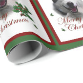Alaskisches Malaute Weihnachten Geschenkpapier (Rolleneckpunkt)