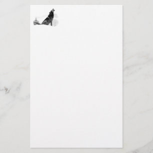 Alaskisches Timberwolf-Briefpapier Briefpapier
