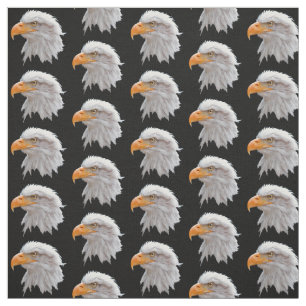 Alaskisches Weißkopfseeadler-Gewebe (Schwarzes) Stoff