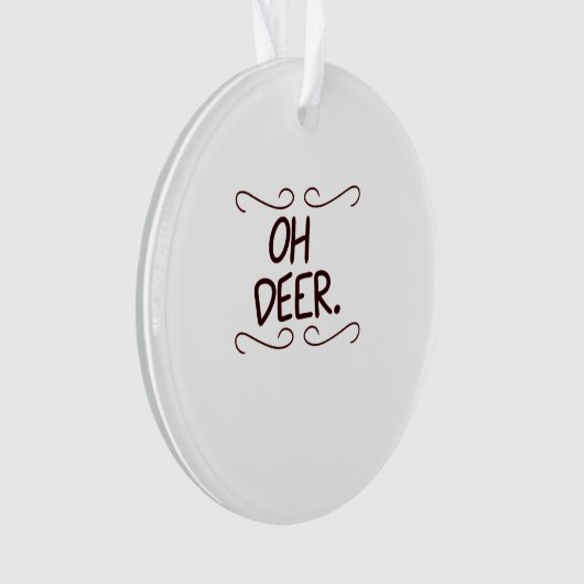 Alastor Oh Deer Creative Art DesigAcrylic Ornament (Vorderseite)