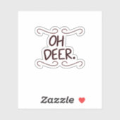 Alastor Oh Deer Creative Art Design Aufkleber (Blatt)