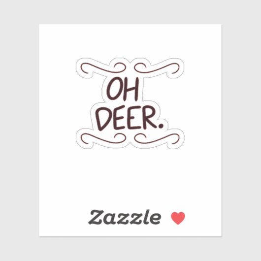 Alastor Oh Deer Creative Art Design  Aufkleber (Blatt)