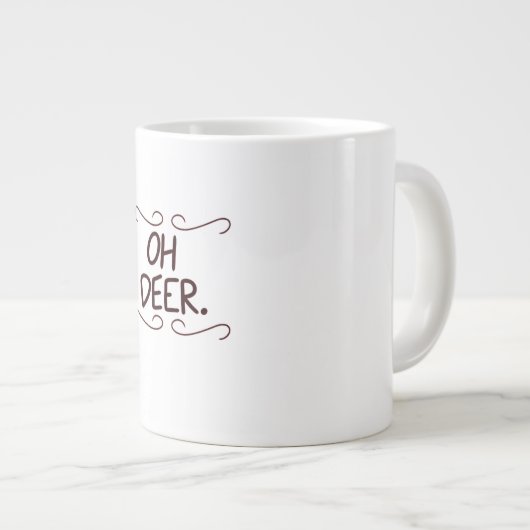 Alastor Oh Deer Creative Art Design Jumbo-Tasse (Vorderseite Rechts)