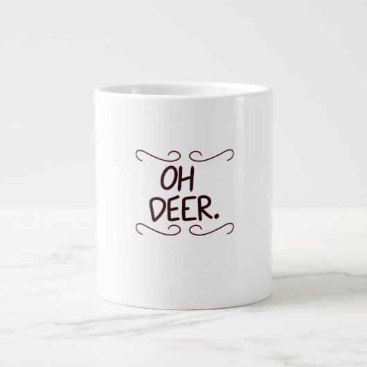 Alastor Oh Deer Creative Art Design Jumbo-Tasse (Vorderseite)