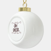 Alastor Oh Deer Creative Art Design Keramik Kugel-Ornament (Rechts)