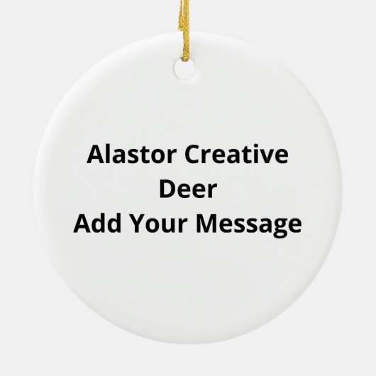 Alastor Oh Deer Creative Art Design Ornament (Hinten)