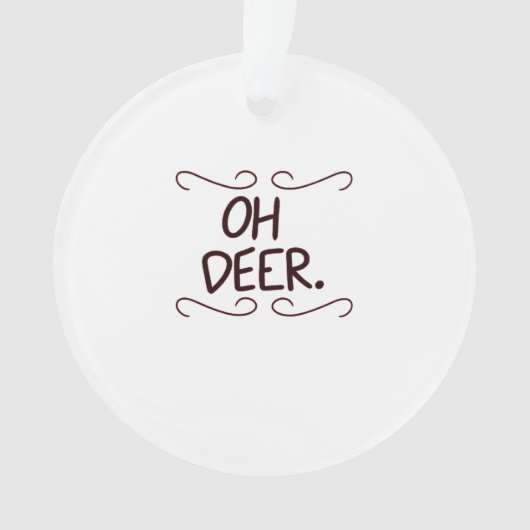 Alastor Oh Deer Creative Art Design Ornament (Vorderseite)