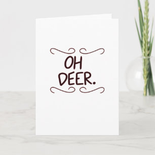 Alastor Oh Deer Creative Art DFalt Grußkarte Karte