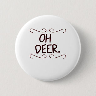 Alastor Oh Deer Kreative Kunstgestaltung Button