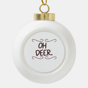 Alastor Oh Deer Kreative Kunstgestaltung Keramik Kugel-Ornament