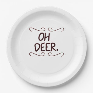 Alastor Oh Deer Kreative Kunstgestaltung Pappteller
