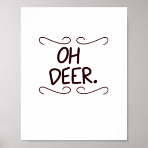 Alastor Oh Deer Kreative Kunstgestaltung Poster