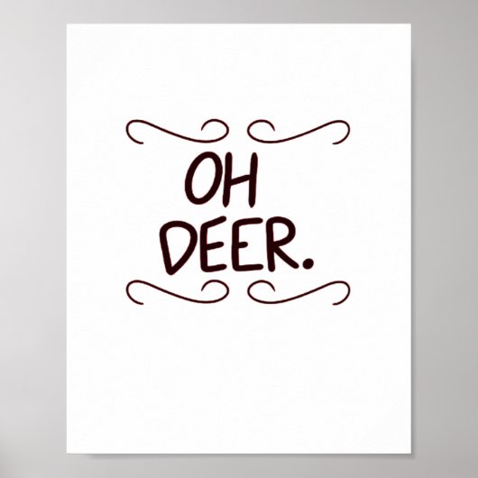 Alastor Oh Deer Kreative Kunstgestaltung Poster (Vorne)