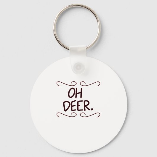 Alastor Oh Deer Kreativer Kunstdesign-Schlüsselanh Schlüsselanhänger (Vorderseite)