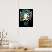 "Alaura" Gothic Guardian Angel Posters Poster (Küche)