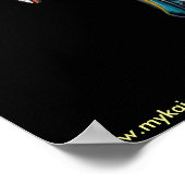 "Alaura" Gothic Guardian Angel Posters Poster (Ecke)