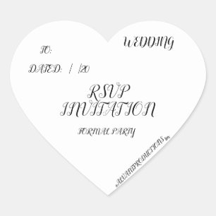 #ALAVANT Productions Wedding Announcement UAWG Herz-Aufkleber