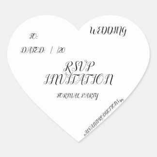 #ALAVANT Productions Wedding Announcement UAWG Herz-Aufkleber