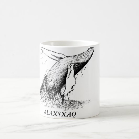 ALAXSXAQ - Kaffee-Tasse - Buckel-Wal-Grafik Kaffeetasse (Mittel)